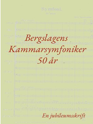 cover image of Bergslagens Kammarsymfoniker 50 år